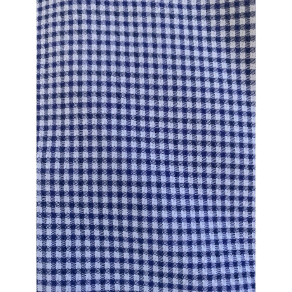 Bugatchi Shirt Men Blue Check 17.5 36-37 Classic Fit Long Sleeve - Picture 3 of 11